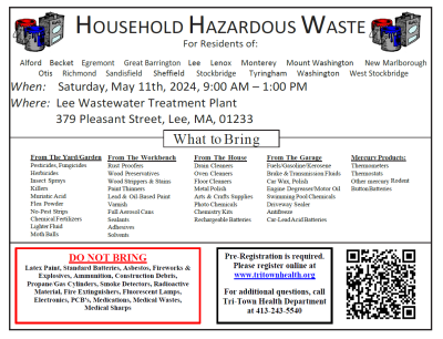 household hazardous waste flyer